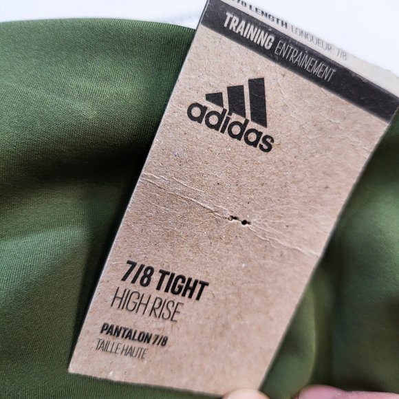 Adidas Aeroready Tight Women's Training Athletic Running Legging Green GT6299 - Picture 6 of 7